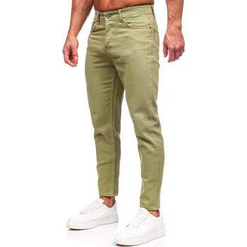 Pánské kalhoty Zelené pánské textilní kalhoty Bolf GT - 33/L