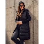 Černá dámská dlouhá prošívaná vesta Bolf MY6315 - S