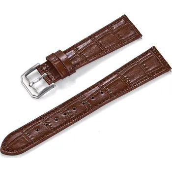 Řemínek na hodinky Kožený řemínek Ricardo Orte, hnědý V1, Quick Release