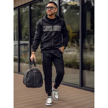 Černá pánská tepláková souprava s kapucí Bolf 8C8115 - 2XL