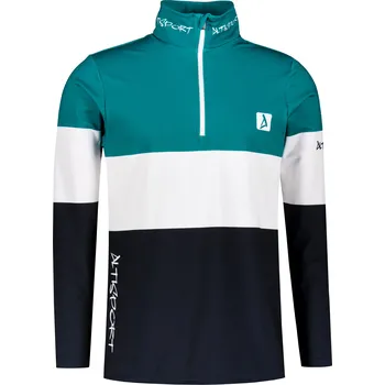 Pánská móda Pánská funkční termo mikina premium ALTISPORT VOJ/ALM051TER03 PETROLEJOVÁ/ČERNÁ XXL