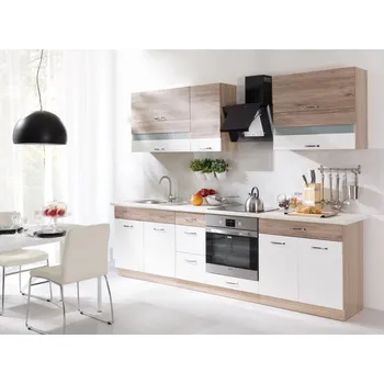 Kuchyňská linka Fadome Kuchynská linka Econo A 270 cm Zvolte kování: Basic GTV, Zvolte korpus: Dub sonoma