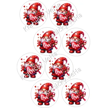 Jedlá dekorace na dort Fondánový list A4 motiv "Kolečko " na vykrajovátko 7 cm