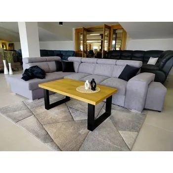 Sedací souprava MODESTO - LEVÁ sedací souprava (MADERA) látka - ARAGON 90 šedá - celočalouněná i záda - kolekce "B" (K250-Z) NOVINKA