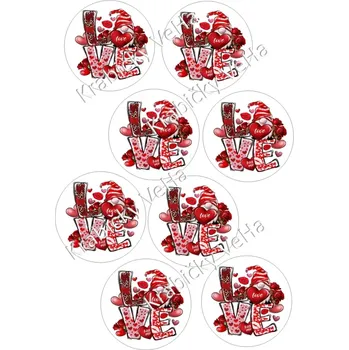 Přisada na vaření a pečení Fondánový list A4 motiv "Kolečko " na vykrajovátko 7 cm