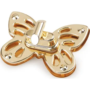 Galanterie Zapínání na tašku motýl 37x52 mm