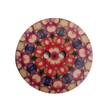 Knoflík Knoflík dřevěný velký X (5 cm)