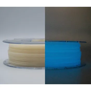 Filament PLA filament 1,75 mm modrý svíticí ve tmě Devil Design 0,33 kg