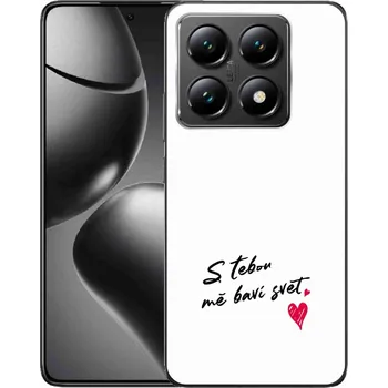 Pouzdro na mobilní telefon Gelový kryt mmCase na Xiaomi 14T - zamilovaný text 1 bílé pozadí