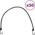 vidaXL Gumicuky s reflexním proužkem a háčky 50 ks 88 cm [4008153]