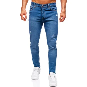 Pánské kalhoty Tmavě modré pánské džíny slim fit Bolf 6486 - 31/M