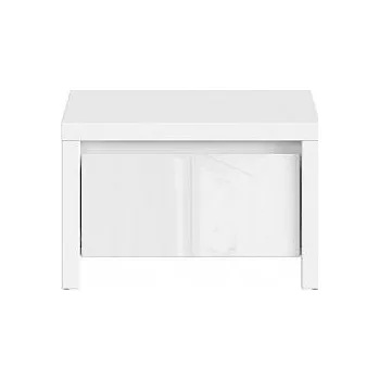 Pohovka KASPIAN KOM1S bílá/bílý lesk***POSLEDNÍ KUS