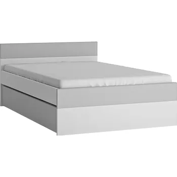 Postel FULIA Z02- Postel š.120 včetně úložného prostoru, bez roštu,bez matrace, lamino bílá alpská/světle šedá/šedá lesk MDF, (FLEXI FLXZ02=4BALÍKY) kolekce (W) (K150)