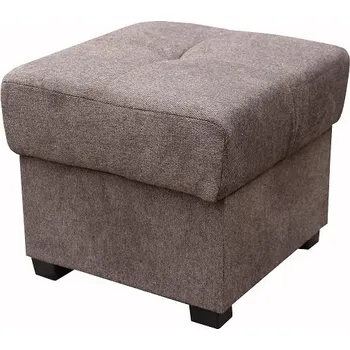 Taburet ALFA - taburet, látka Matana 20 čokoládová (FE) kolekce - "E" (K250)