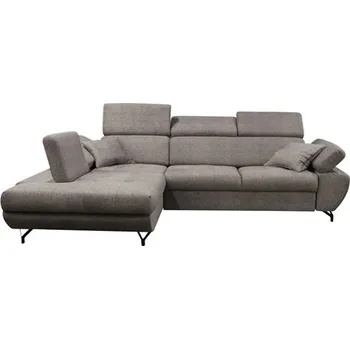 Sedací souprava DABLIN CLASIC - Levá sedací souprava, látka HNĚDÁ - BUBBLE 4 (DREAM CLASIC=2 BALÍKY) (FI) - kolekce "F" (K250)NOVINKA