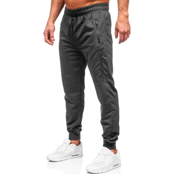 Pánské oblečení Grafitové pánské teplákové jogger kalhoty Bolf JX6352 - 2XL
