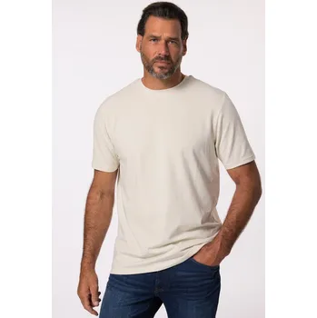 Pánské tričko JP-Aware, Plus size Basic tričko FLEXNAMIC® JP AWARE, krátké rukávy, GOTS certifikovaná biobavlna, do 8XL pro plnoštíhlé nadměrná velikost, 834082151-1456, béžový, 7XL, Plus size oblečení, Oblečení pro vysoké muže, Nadměrné velikosti, Oblečení pro plnoští