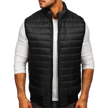 Pánská vesta Černá pánská prošívaná vesta Bolf MY77 - 2XL