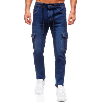 Tmavě modré pánské džínové kapsáče Bolf 8135 - 30/S