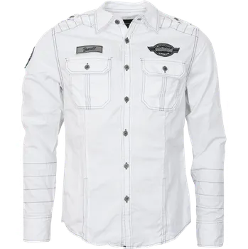 Pánská košile Košile Luis Vintageshirt Long Sleeve bílá M
