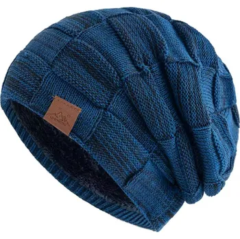 Čepice Dámská zimní čepice s teplou podšívkou (14 barevných variant) Barva: modrá