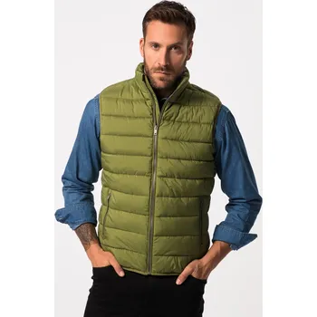 Pánská vesta JP1880, Plus size Prošívaná vesta, kolekce outdoor, stojáček, zip, do 8XL pro plnoštíhlé nadměrná velikost, 826183426-1456, zelený, 7XL, Plus size oblečení, Oblečení pro vysoké muže, Nadměrné velikosti, Oblečení pro plnoštíhlé.