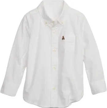 Dívčí košile Dětská košile GAP BABY 5y Bílá, Hnědá