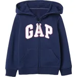 Dívčí mikina GAP LOGO 3Y Tmavě modrá, Růžová