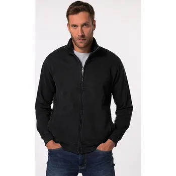 Pánská mikina JP1880, Plus size Mikina JP1880, stojáček, vintage vzhled, do 8XL pro plnoštíhlé nadměrná velikost, 834284100-1455, černý, 6XL, Plus size oblečení, Oblečení pro vysoké muže, Nadměrné velikosti, Oblečení pro plnoštíhlé.