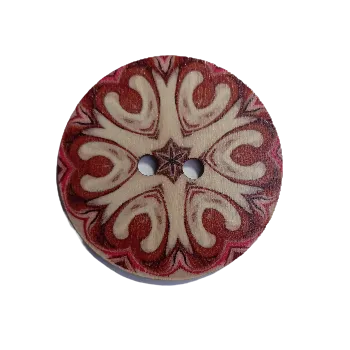 Knoflík Knoflík dřevěný velký IX (5 cm)