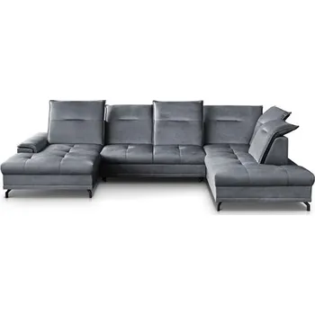 Sedací souprava BIBIEN U - LEVÁ sedací souprava - látka ŠEDÁ Vogue 15 (BRUNO= 3BALÍKY) - kolekce "MRS" (K250-Z) NOVINKA