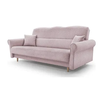 Pohovka VAREZZA 1- pohovka rozkládací, látka starorůžová AVRA 10 (vzorA), nohy buk (KAROLINA klik-klak= 2 balíky) (IZ) (K250)NOVINKA