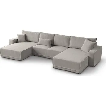 Sedací souprava PIREUS U -sedací souprava - látka CAPUCCINO -POSSO 02 - kolekce "MRS"(PRIMO U= 3 BALÍKY)(K250)NOVINKA