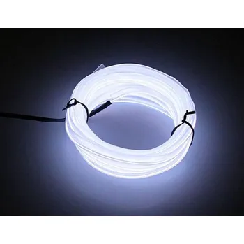 LED páska LED line light 12V - 3,3m dlouhý světelný LED kabel do interiéru vozidla, napájení z autozásuvky 12V, 4 barvy svitu Barva: Bílá studená