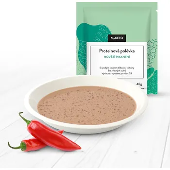 Keto dieta MyKETO Proteinová polévka hovězí pikantní 1x40g ks: 20