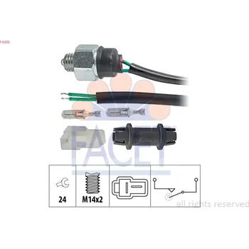 Spínač - světlo zpátečky FACET (7.6225)