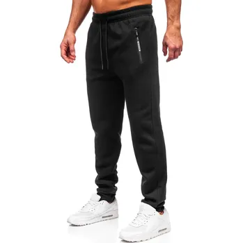 Pánské kalhoty Černé pánské teplákové jogger kalhoty Bolf JX6275 - 2XL