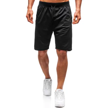 Oblečení a móda Černé pánské teplákové kraťasy Bolf DK01 - M