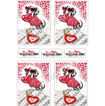 Jedlá dekorace na dort Fondánový list A4 motiv "Plaketa obdelník" 6x6 cm