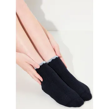 Pánské ponožky Ulla Popken, Plus size Domácí ponožky, měkoučká vlna a alpaka, měkké manžety pro plnoštíhlé nadměrná velikost, 802107139-1123, modrý, One Size, Nadměrné velikosti, Plus size oblečení, Oblečení pro boubelky, Oblečení pro baculky, Oblečení pro plnoštíhlé, O