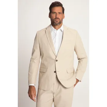 Dámské sako JP1880, Plus size Sako Kos z lněné směsi, klopový límec, do velikosti 72 pro plnoštíhlé nadměrná velikost, 815571315-1529, hnědý, 52, Plus size oblečení, Oblečení pro vysoké muže, Nadměrné velikosti, Oblečení pro plnoštíhlé.