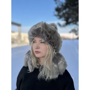 Čepice Dámská beranice IDA v krémové barvě, VELIKOST UNI