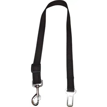 Vodítko pro psa Palkar bezpečnostní pás do auta pro velké psy 65 cm x 25 mm hnědá s páskami