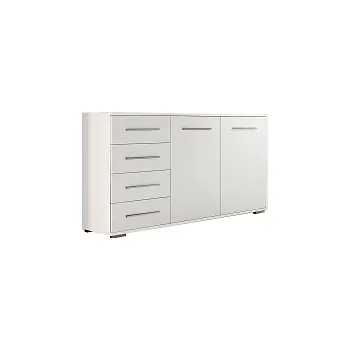 Komoda FRANCESKO 2D4S - komoda lamino CELÁ bílá (Frida2D4S-X01 BB)(IZ) (K150)