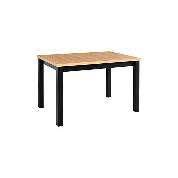 Jídelní stůl MAXMILIÁN 5 (MAX 5) - jídelní stůl rozkládací -lamino deska dub grandson/ nohy,podstava černá - kolekce "DRE" (K150-E)