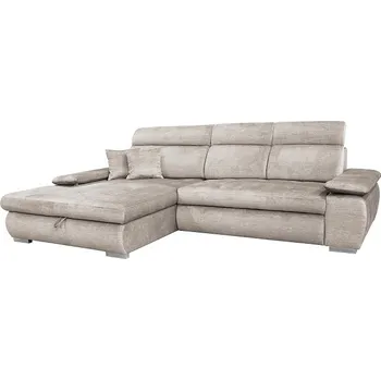 Sedací souprava TIFANY - Levá sedací souprava látka BÍLÁ KÁVA- ARAGON 03 (TIFFI) kolekce "GB" (K250-Z) NOVÁ LÁTKA