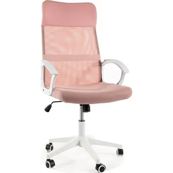 QUADRO 026 kancelářské křeslo -síťovina/látka/ekokůže STARORŮŽOVÁ/plast BÍLÁ (OBRQ026R=1BALÍK)Nosnost 100kg, kolekce (S) (K150)NOVINKA