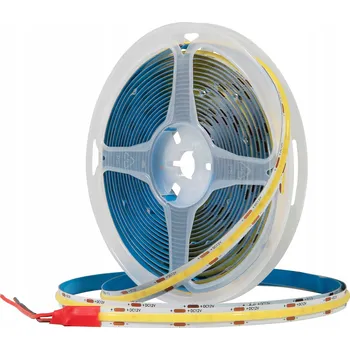 LED páska VÝKONNÝ LED pásek COB 5m 12V 7W/1m 1600 LED neutrální bílá NEONOVÝ EFEKT Bemko