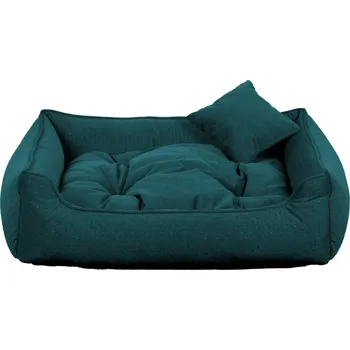 Pelíšek pro psa COMFY obdélníkový pelech pro psa, smaragdový (zeleno-modrý) - 100 cm x 75 cm