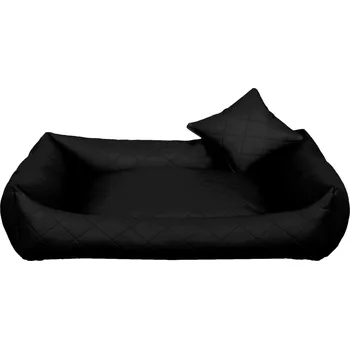 Pelíšek pro psa LUXDIAMOND obdélníkový pelech pro psa, černý - 110 cm x 90 cm